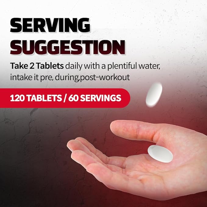 EXTREME Dual ARGININE Plus with Vitamin B Complex - Boost up Energy & Vitality for Men's Sports Performance (1,000mg x 120 Tablets, 2 Months Supply)