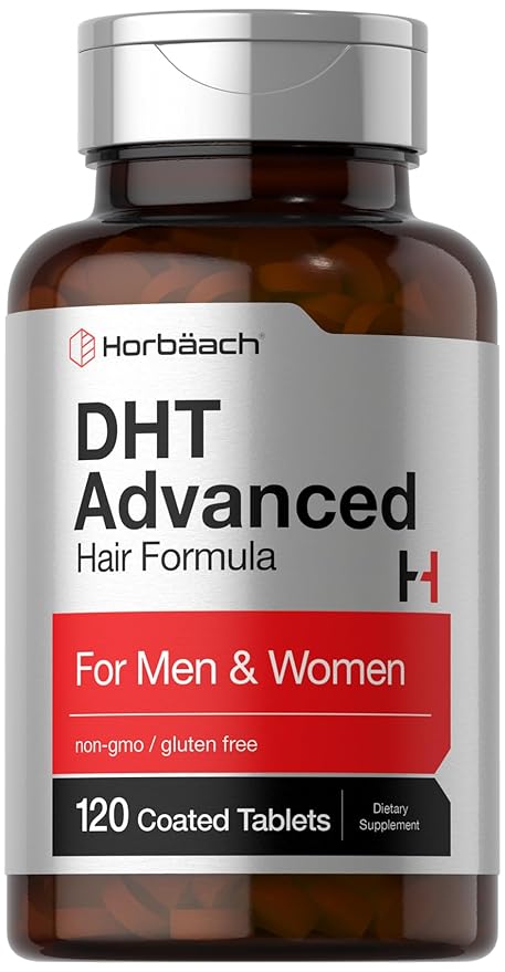 Horbäach - DHT Advanced Hair Formula | 120 Tablets | Non-GMO and Gluten Free Hair Formula Blend with Saw Palmetto, Kudzu, and Fo-Ti