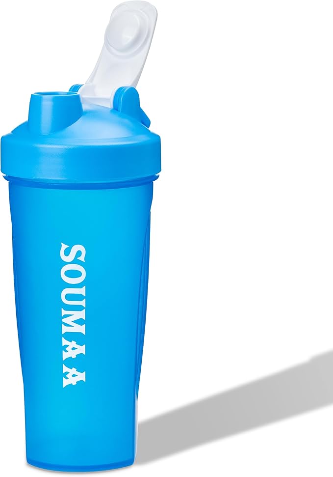 Protein Shaker Bottle 20 oz - BPA-Free, Durable, Leak-Proof with Locking Lid & Stainless Steel Mixing Ball for Smooth Blends - Ideal for Tennis Cycling Boxing Climbing Body Building