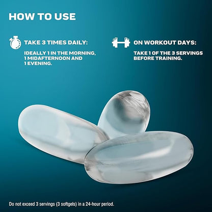 Muscletech HMB Supplements 1000mg, Clear Muscle (42 Liquid Softgels) - Highest Grade HMB for Lean Muscle & Recovery - HMB Free Acid Muscle Supplement - Help Decrease Muscle Breakdown