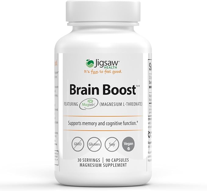 Jigsaw Health Brain Boost | Magnesium L-Threonate | 90 Capsules