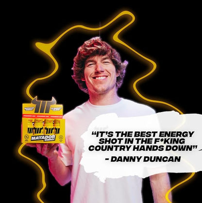 MATADOR Energy Shots - Strawberry Acai 24 Bulk Pack - Sugar Free Nootropic Natural Caffeine Energy Shot Bottles, B Vitamin Complex (Vitamin B3 & B12), 200 MG of Alpha GPC Enhancing Cognitive Function