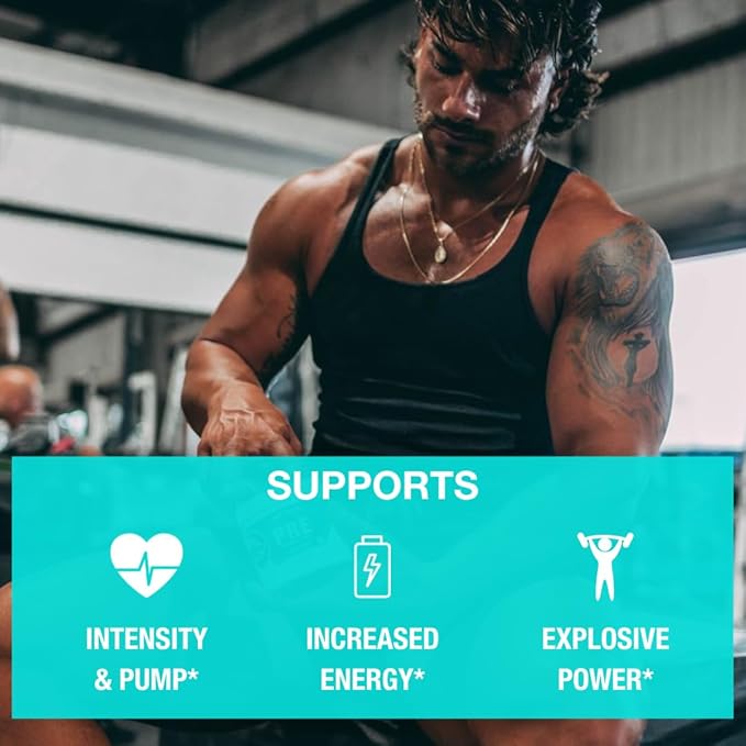 Honey Badger Pre Workout Powder, Keto Vegan Preworkout for Men & Women, Beta Alanine & Caffeine, Sugar Free Natural Energy Supplement, Tropical Punch (High-Stim)