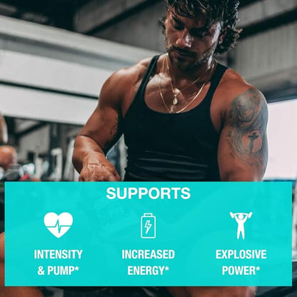 Honey Badger Pre Workout Powder, Keto Vegan Preworkout for Men & Women, Beta Alanine & Caffeine, Sugar Free Natural Energy Supplement, Tropical Punch (High-Stim)