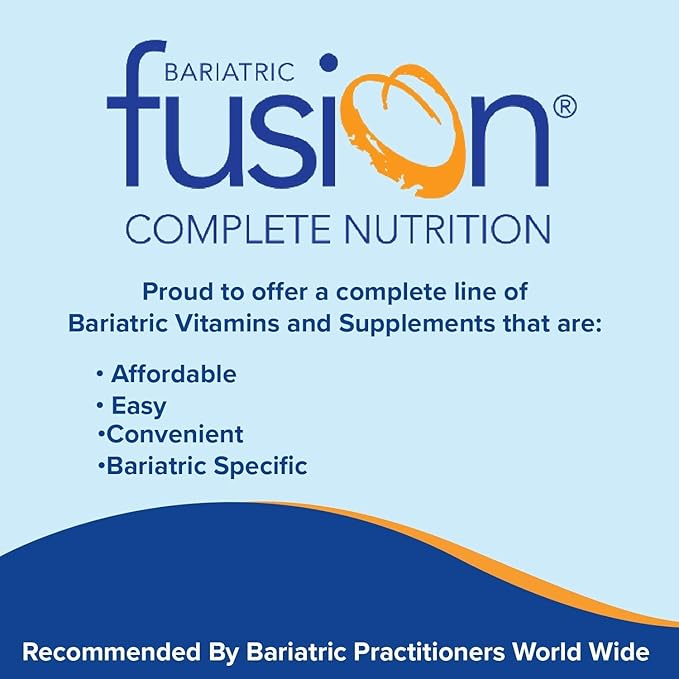 Bariatric Fusion Calcium Citrate & Energy Soft Chew Bariatric Vitamin | Vanilla Flavored | Sugar Free | Bariatric Surgery Patients Including Gastric Bypass and Sleeve Gastrectomy | 60 Count