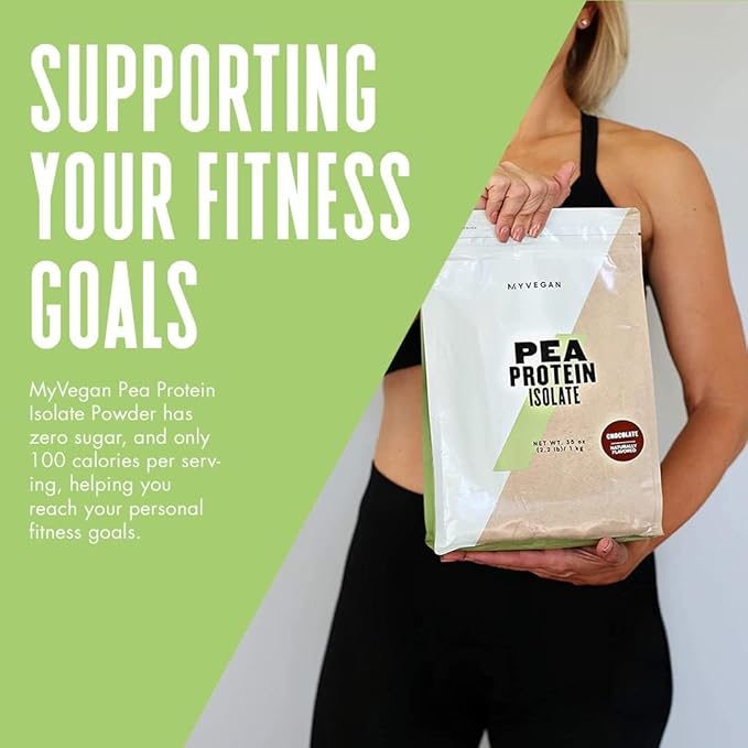Myprotein® - MYVEGAN Pea Protein Isolate Powder - Natural Plant Based Protein Powder - Gluten Free, Sugar Free, Vegan Fitness Nutrition - Recovery w/Amino Acids - Mocha, 2.2 Lb (30 Servings)