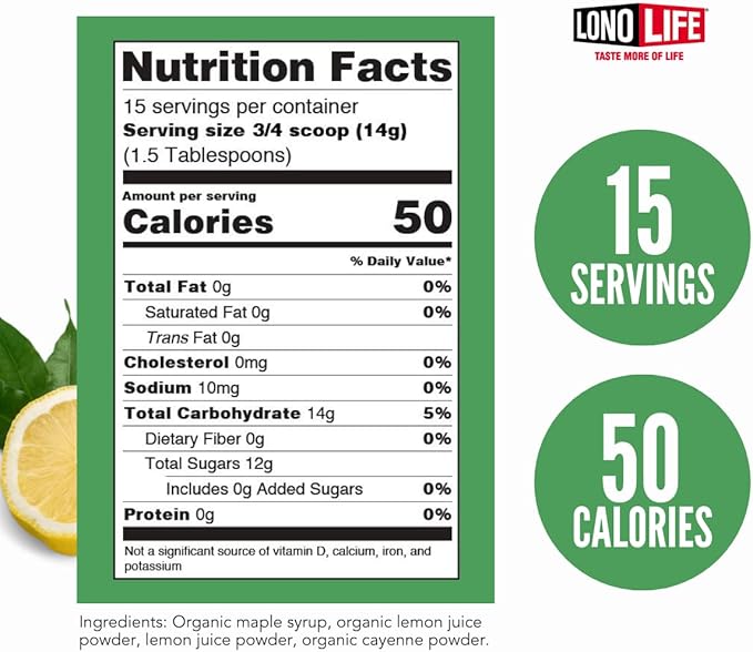 Cleanse Co- Master Cleanse Lemonade - Detox Lemonade Diet Powder - Organic, Gluten-Free - 8 oz Bulk Package- 15 Servings