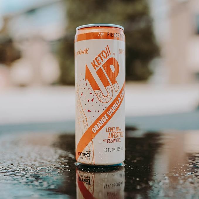 The Orange Vanilla Cola Keto//Up® Drink – Ready-to-Drink Ketones for Focus for Men and Women - 12 Pack