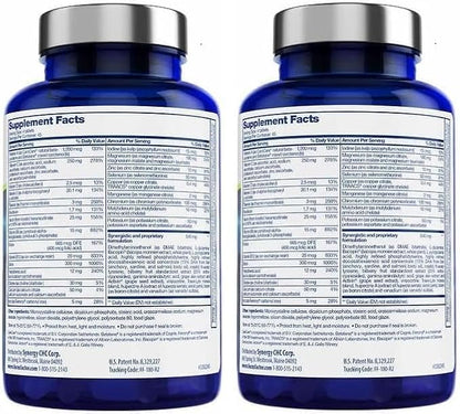 Generic (Pack of 2) Brain Supplement Multivitamin Improve Memory and Clarity Boost Concentration Neuro Energy Learning Reasoning for Men and Women 180 Tablets(Total 360 Tablets)