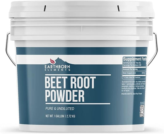 Earthborn Elements Beet Root Powder 1 Gallon Bucket, Pure & Undiluted, Smoothies & Shakes