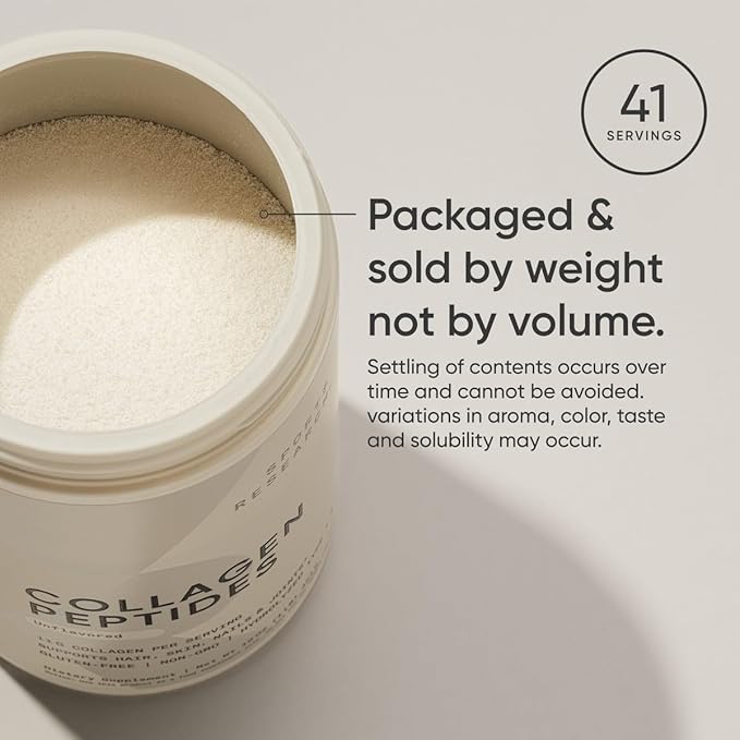 Sports Research Collagen Peptides for Women & Men - Hydrolyzed Type 1 & 3 Collagen Powder Protein Supplement for Healthy Skin, Nails, Bones & Joints - Easy Mixing Vital Nutrients & Proteins