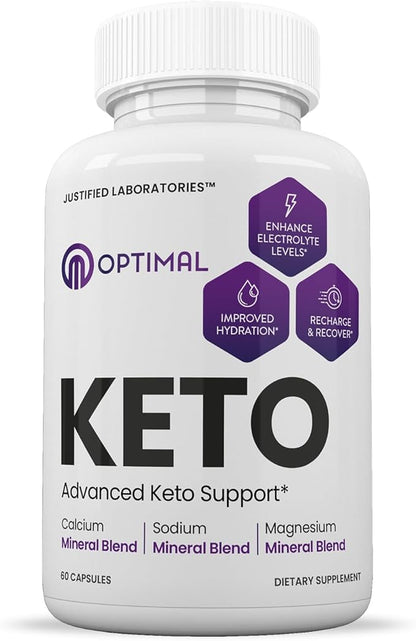 (3 Pack) Optimal Keto Pills 1275MG New & Improved Formula Contains Apple Cider Vinegar Extra Virgin Olive Oil Powder Green Tea Leaf 180 Capsules