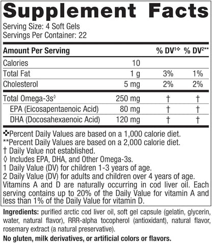 Nordic Naturals Children’s DHA, Strawberry - 90 Mini Chewable Soft Gels for Kids - 250 mg Omega-3 with EPA & DHA - Brain Development & Function - Non-GMO - 22 Servings