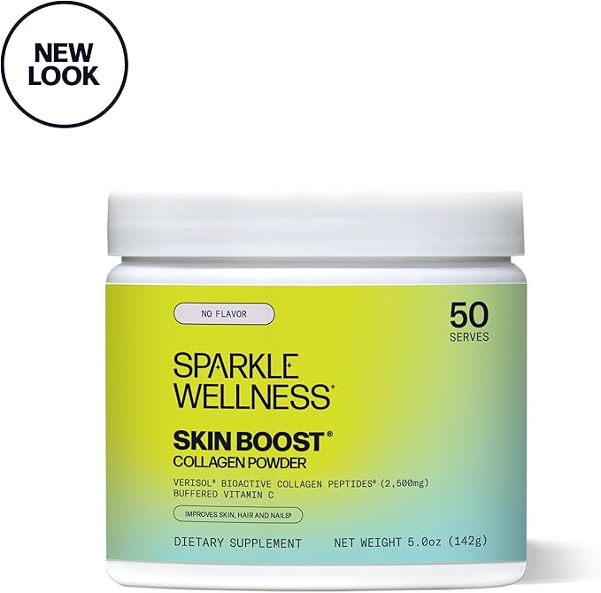 Sparkle Skin Boost (No Flavor) [50-Serves] Verisol Collagen Peptides Protein Powder Vitamin C Supplement Drink