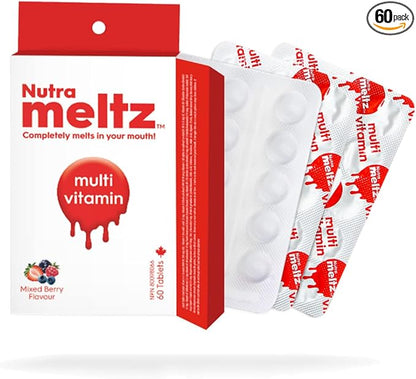 Multivitamin for Men & Women – Multimineral Supplement Supports Immunity, Improves Energy Levels Quick Dissolving Tablets for Vitamin Deficiency – Mixed Berry Flavor (60 Tablets)