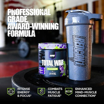 REDCON1 Total War Pre Workout Powder, Cali Splash - Fast Acting Caffeinated Preworkout for Men + Women with Beta Alanine - Contains Citrulline Malate for Increased Pump, Blood Flow (30 Servings)