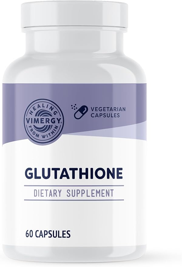 Vimergy Glutathione – Supports Liver Detox* – Superfood for Cellular Health & Antioxidant Support* – Kosher, Vegan & Gluten-Free – 60 Capsules