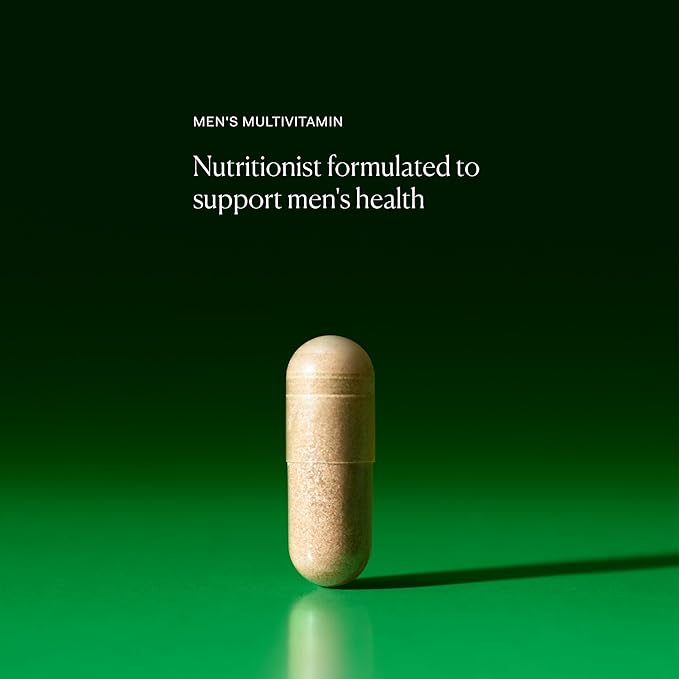 The Nue Co. Men's MULTIVITAMIN Supplement, Supports Energy, Immunity, Focus, Vegan, Gluten Free, 30 Capsules
