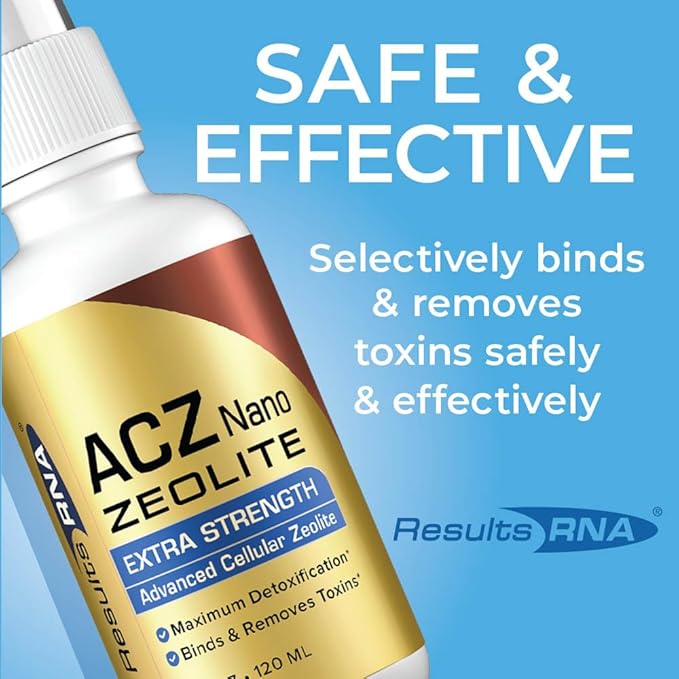 Results RNA ACZ Nano Advanced Cellular Zeolite Extra Strength | Great for Total Body Detoxification and Immune System Health (2 Ounce)