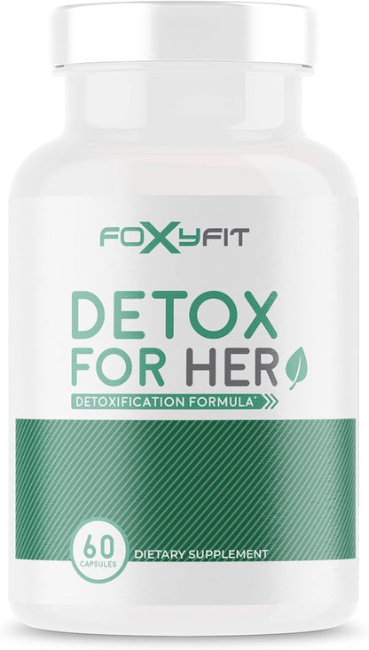 Detox for Her 30 Day Detox Cleanse Formula That Supports Healthy Digestion Function, Promotes Detoxification, & Balances from Within*