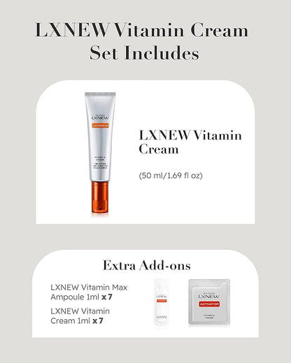 ISA KNOX LXNEW VITAMIN Cream Set (64 ml/2.16 fl oz) - Skin Radiance, Blemish Recovery/Hyperpigmentation Treatmen. Multivitamins, Antioxidant Collagen Complex.