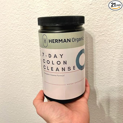 Herman Organic 7-Day Colon Cleanse Supports Healthy Bowel Movements, Colon Cleanse Detox