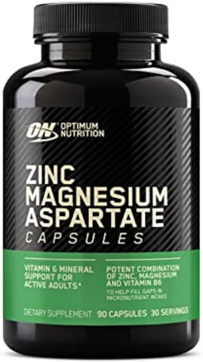 Optimum Nutrition Muscle Recovery and Endurance Supplement for Men and Women, Zinc and Magnesium Supplement, 90 Count