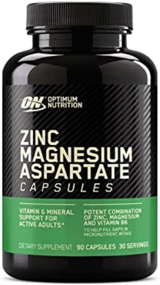 Optimum Nutrition Muscle Recovery and Endurance Supplement for Men and Women, Zinc and Magnesium Supplement, 90 Count