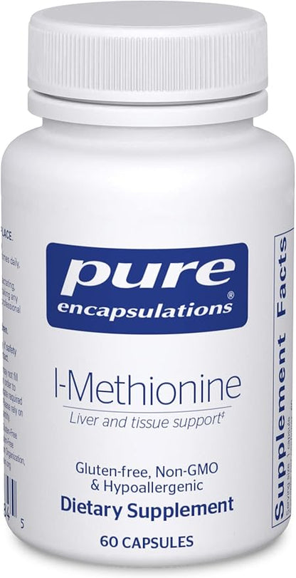 Pure Encapsulations L-Methionine | Glutathione and Amino Acid Supplement for Joints, Liver and Pancreas Support, Antioxidants, and Nervous System* | 60 Capsules