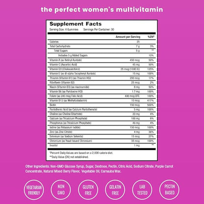 Multivitamin for Women 14+ | Womens Multivitamin Gummies, 240 Count | Vitamins A, B, C, D, E, Biotin, Folic Acid | Womens Gummy Multivitamins | Chewable Daily Multi Gummy Vitamins for Women (2 Pack)