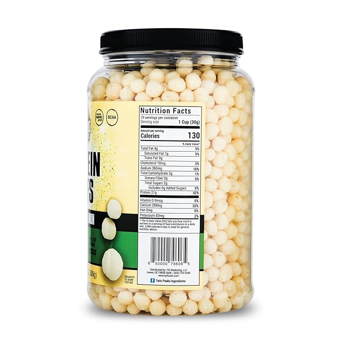 Twin Peaks Low Carb, Keto Friendly Protein Puffs, Sour Cream & Onion (300g, 21g Protein, 2g Carbs)