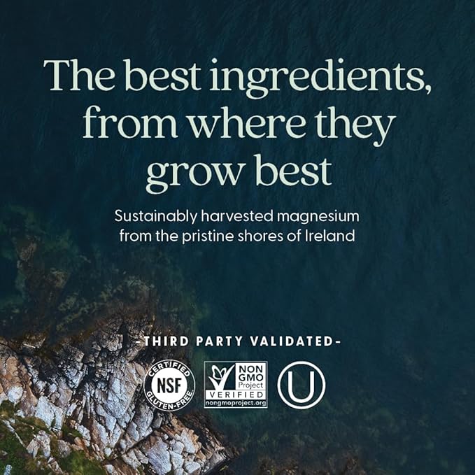 New Chapter Magnesium + Ashwagandha Supplement, 325 mg with Magnesium Glycinate, 2.5x Absorption, Muscle Recovery, Heart & Bone Health, Calm & Relaxation, Gluten Free, Non-GMO - 60 ct (2 Month Supply)