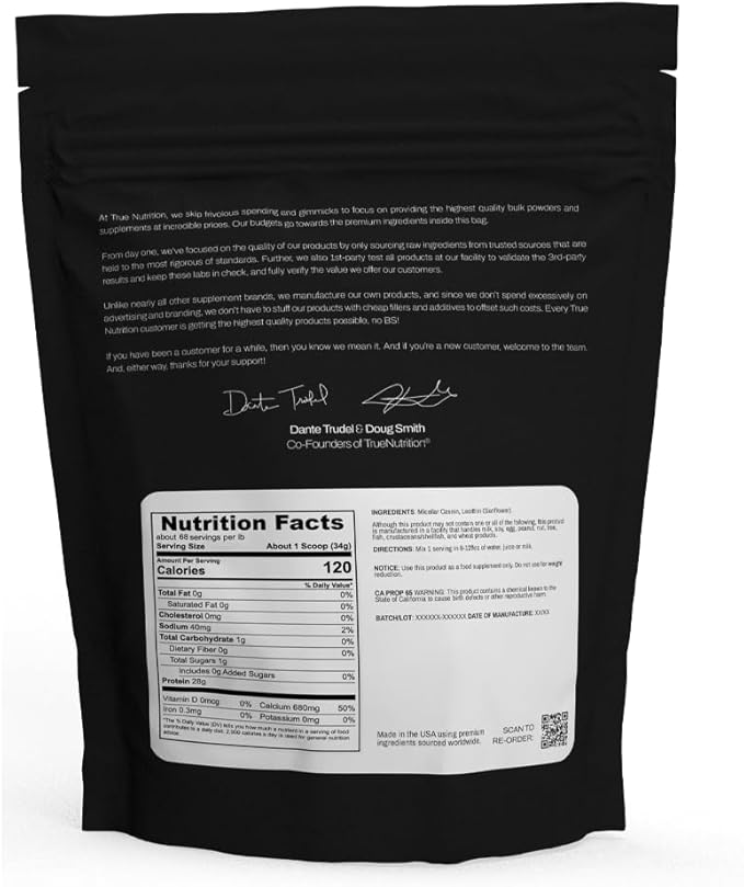 True Nutrition Micellar Casein Protein (MCP, 5 Pound)