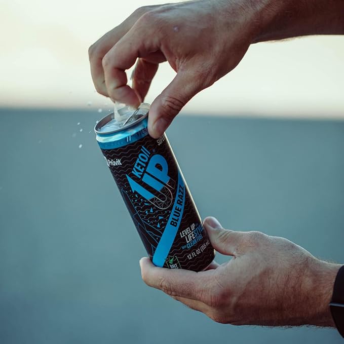 The Blue Razz Keto//Up® Drink – Ready-to-Drink Ketones for Focus for Men and Women - 12 pack