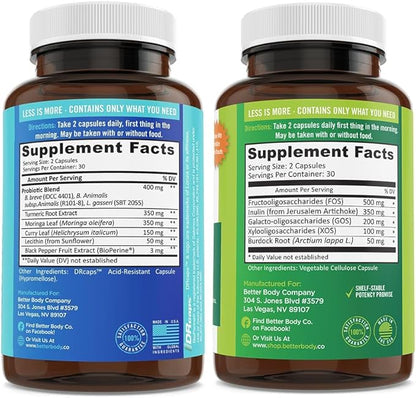 BB Company Slim Gut Bundle | Prebiotics and Probiotics for Women - Bloating Relief - Pre and Probiotics - Provitalize & Previtalize | Value Bundle | Packaging Vary | 30 Day Supply