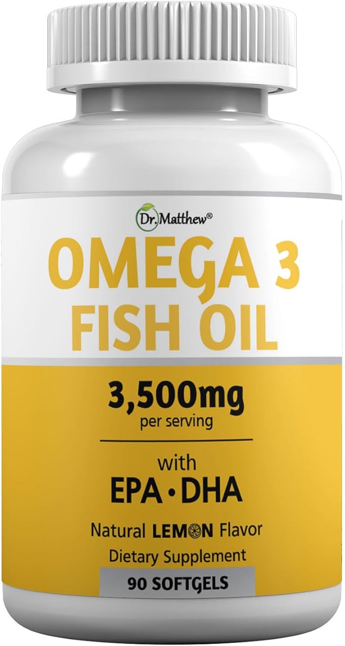 Omega 3 Fatty Acid Supplements. Burpless Fish Oil 3000mg High EPA DHA for Women & Men. Odorless, No Burp, Mercury Free Omega 3 Capsules.