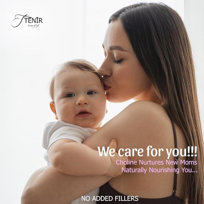 Pure Choline Food Grade | Non-GMO, Keto-Friendly | Postnatal Multivitamin for Breastfeeding and Fertility Support