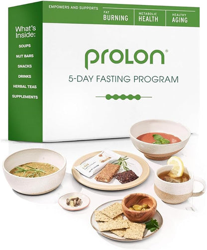 Prolon 5 Day Fasting Kit | Fasting Program for Women & Men | Developed to Not Break Your Fast | Low Calorie Pre Made Meals & Snacks | Plant Based Ingredients for Diet Support | Version 3 Kit
