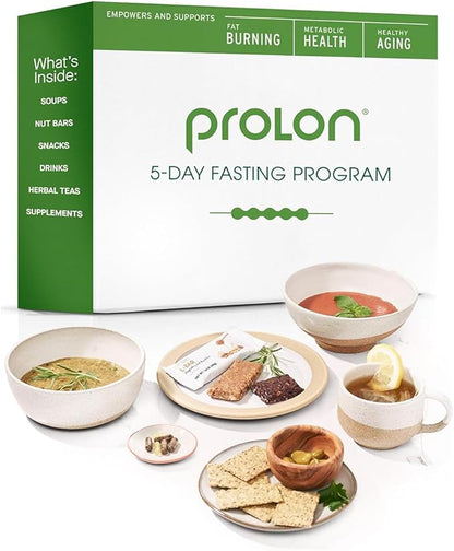 Prolon 5 Day Fasting Kit | Fasting Program for Women & Men | Developed to Not Break Your Fast | Low Calorie Pre Made Meals & Snacks | Plant Based Ingredients for Diet Support | Version 3 Kit