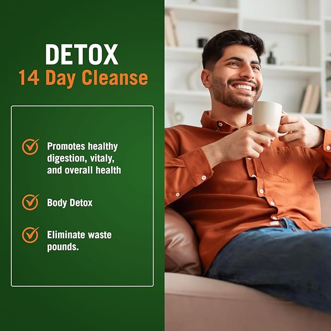 Centuryⁿ Syst𝐞ms The Cleaner Detox, Complete Internal Cleansing Formula, Support Digestive Health, Vegetarian Capsules (Men 14 Days)