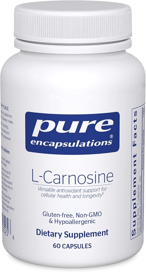 Pure Encapsulations L-Carnosine | Amino Acid Supplement for Joints, Brain, Antioxidants, Heart Health, and Exercise* | 60 Capsules