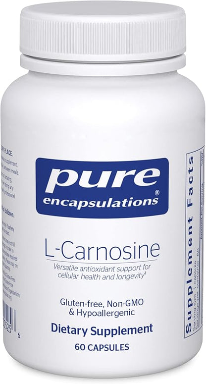 Pure Encapsulations L-Carnosine | Amino Acid Supplement for Joints, Brain, Antioxidants, Heart Health, and Exercise* | 60 Capsules