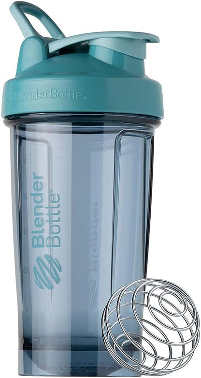 BlenderBottle Shaker Bottle Pro Series Perfect for Protein Shakes and Pre Workout, 24-Ounce, Cerulean Blue and Ocean Blue