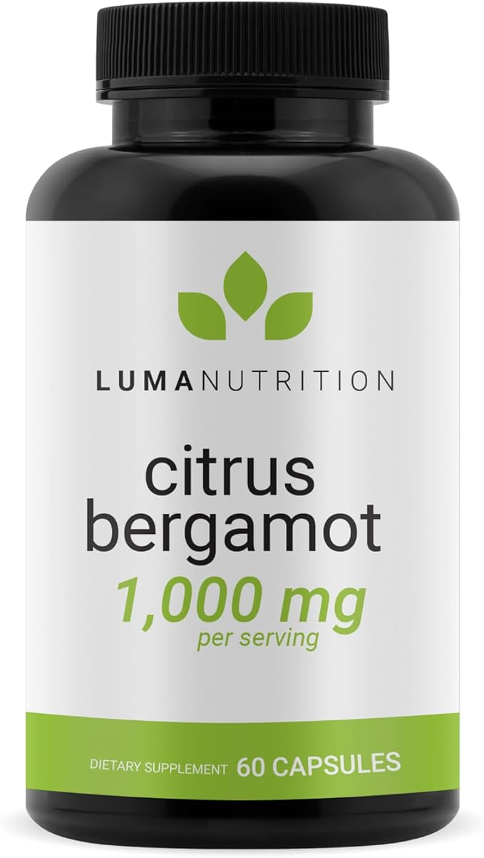 Luma Nutrition Citrus Bergamot 1000mg - Citrus Bergamot Supplement - Made in The USA - Veteran Owned - 60 Capsules
