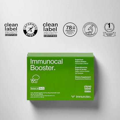 Immunocal Booster – Supplement with Over 50 Fruits & Veggies, Relieves Inflammation, Immune Support, Antioxidant, Selenium + Sulforaphane (Nrf2 Activator™) | Gluten Free, Sugar Free | 30 Servings