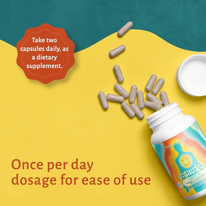 LUV Everyday™ Men’s 50+ Multivitamin - Adult Formula Daily Nutritional Support with Iron, Calcium, KSM-66 Ashwaganda, CoQ10, Lycopene, and Lutemax 2020- Vegetarian Gluten-Free & Non-GMO - 60 Capsules