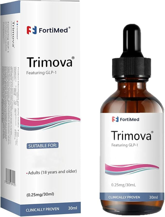 Trimova Drops, Liquid Drops, Natural Vitamin Supplement for Men & Women, Natural Formula,Trimova Boosting Drops (1pc)