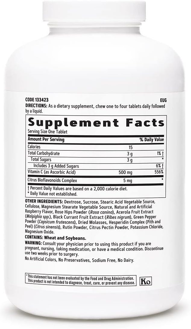 GNC Chewable C 500mg | Provides Immune Support | Mixed Fruit | 180 Count