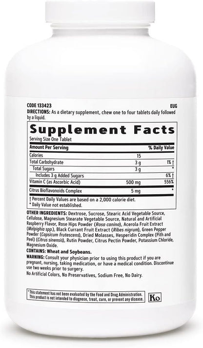 GNC Chewable C 500mg | Provides Immune Support | Mixed Fruit | 180 Count