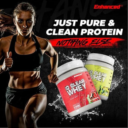 Enhanced Labs iO Clear Whey Protein, Available in 3 Flavors, 20 Servings, 24g Protein per Serving (1 Tub, Citrus Twist)